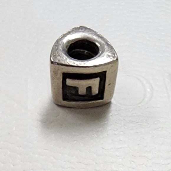 Pandora Sterling Silver Letter F Charm - Picture 4 of 9